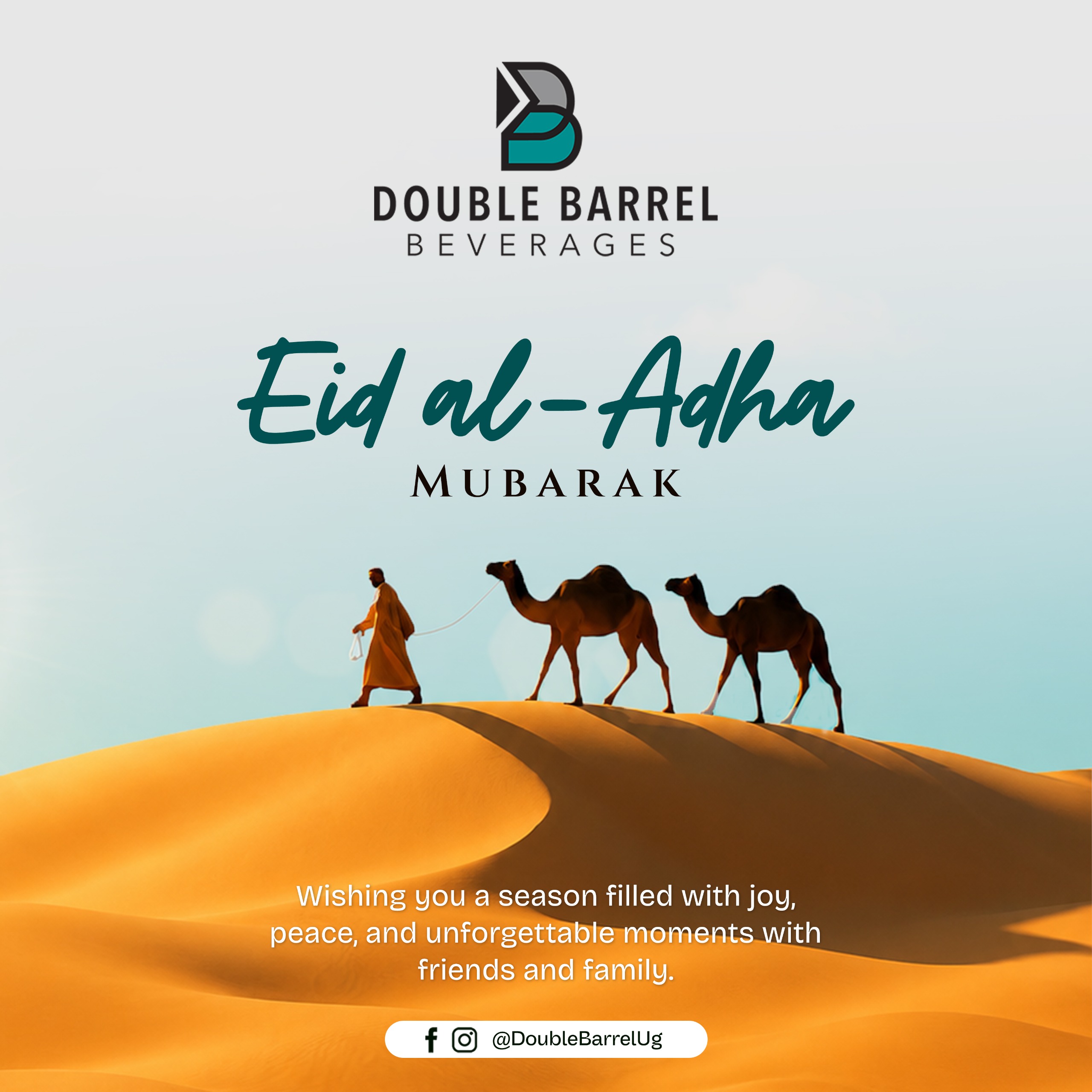 Double Barrel Beverages — Eid campaign artwork