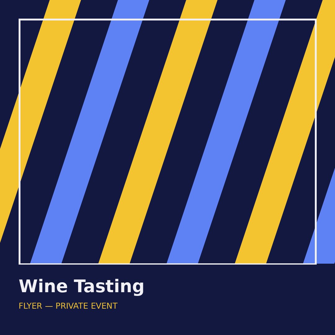 Wine event flyer
