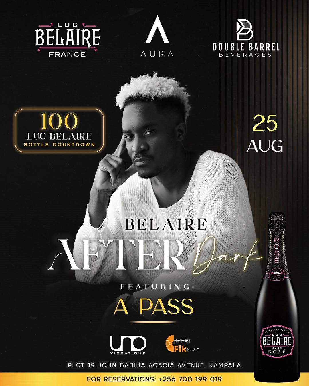 Belaire After Dark featuring A Pass, for Luc Belaire, Aura and Double Barrel Beverages