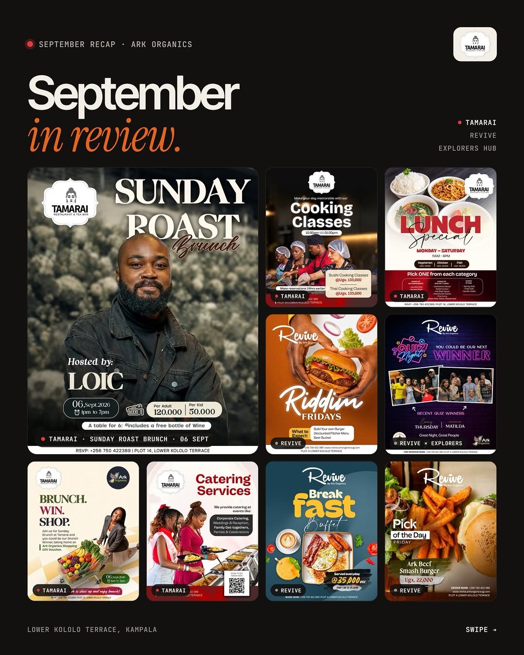 September in review: Tamarai, Revive and Explorers Hub recap by Kash Arts