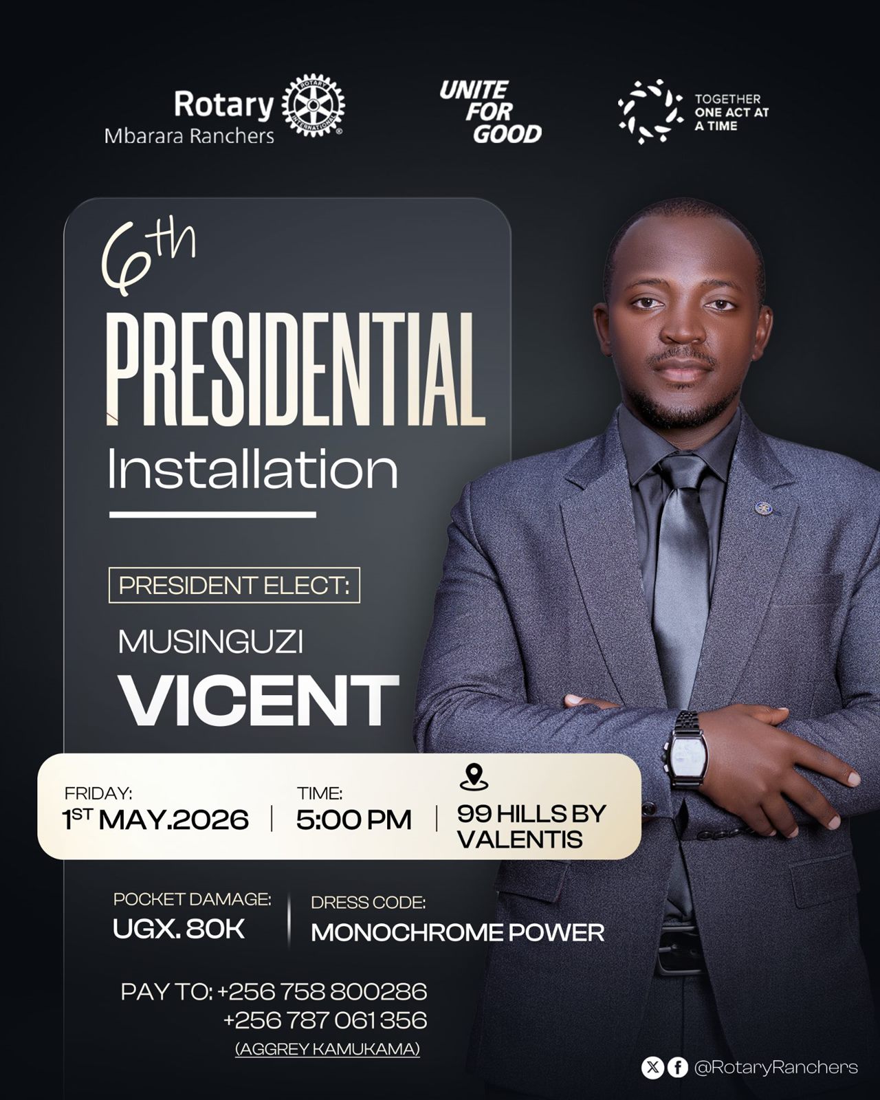 6th Presidential Installation poster